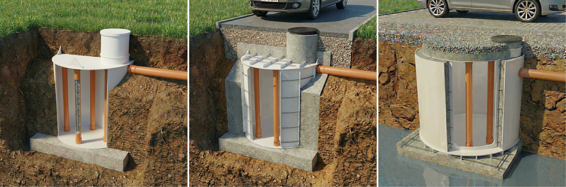 Uložené nádrže  v zemi - samonosná - k obetonování - dvouplášťová_1